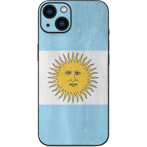 Argentina Flag Distressed iPhone Skins